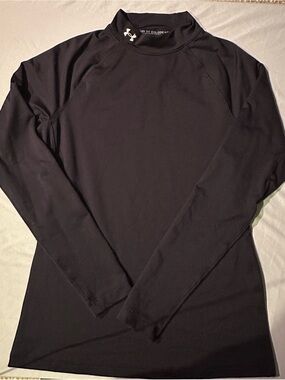 Under Armour Black ColdGear Long Sleeve Compression Shirt - Women’s Large Unisex